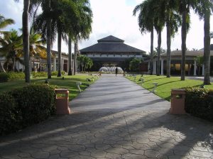 The rear view of the resort The rear view of the resort